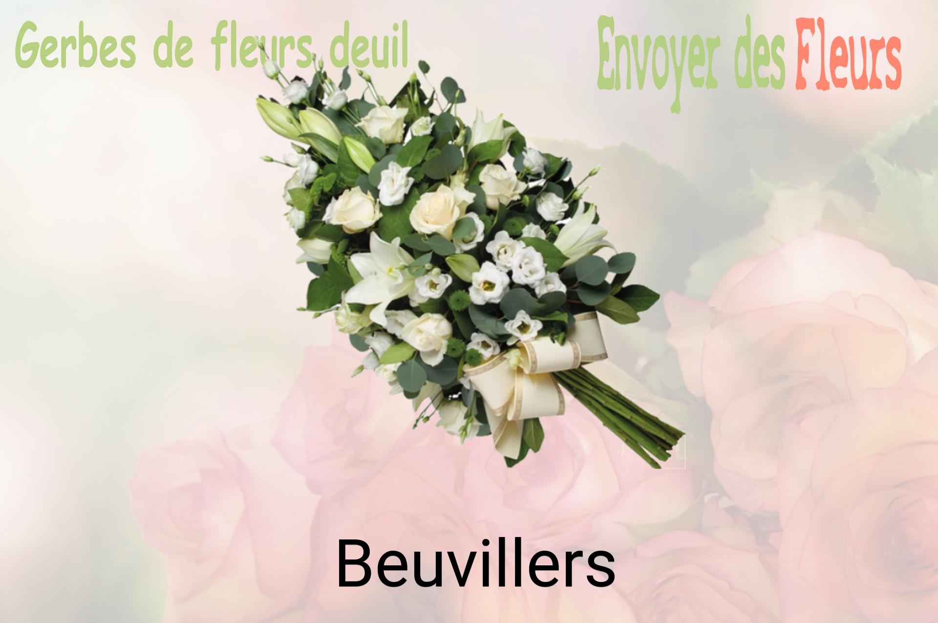 Gerbe de fleurs de deuil livrée à Beuvillers